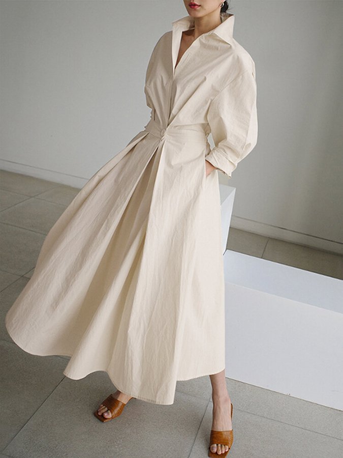 Clémence | Buttoned Midi Dress