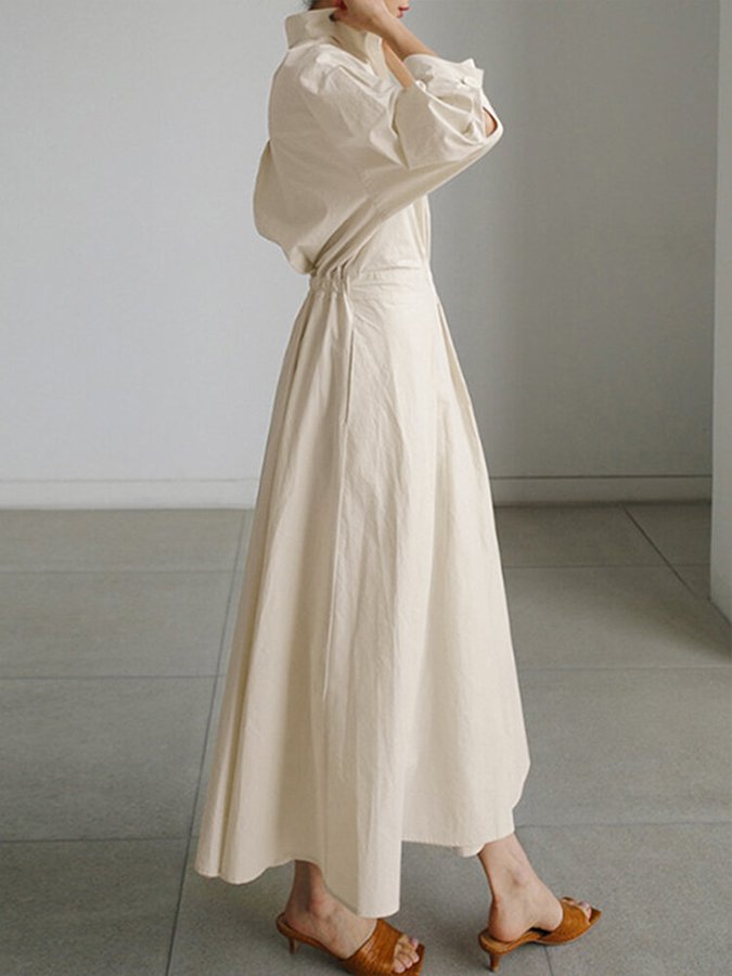 Clémence | Buttoned Midi Dress