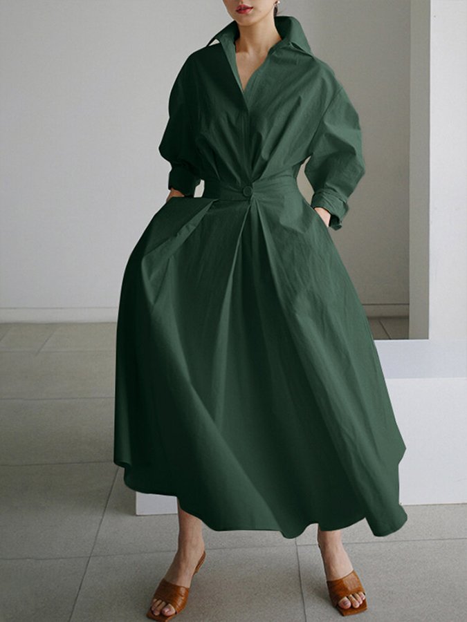 Clémence | Buttoned Midi Dress
