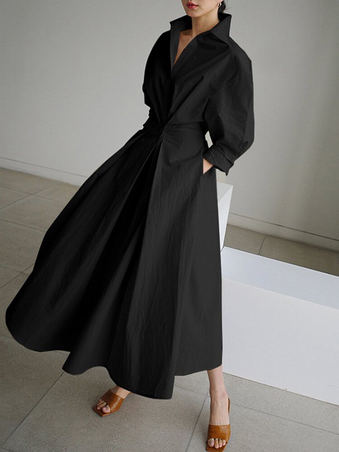 Clémence | Buttoned Midi Dress