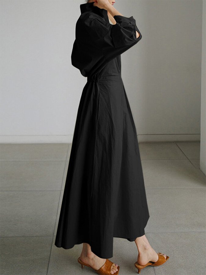 Clémence | Buttoned Midi Dress